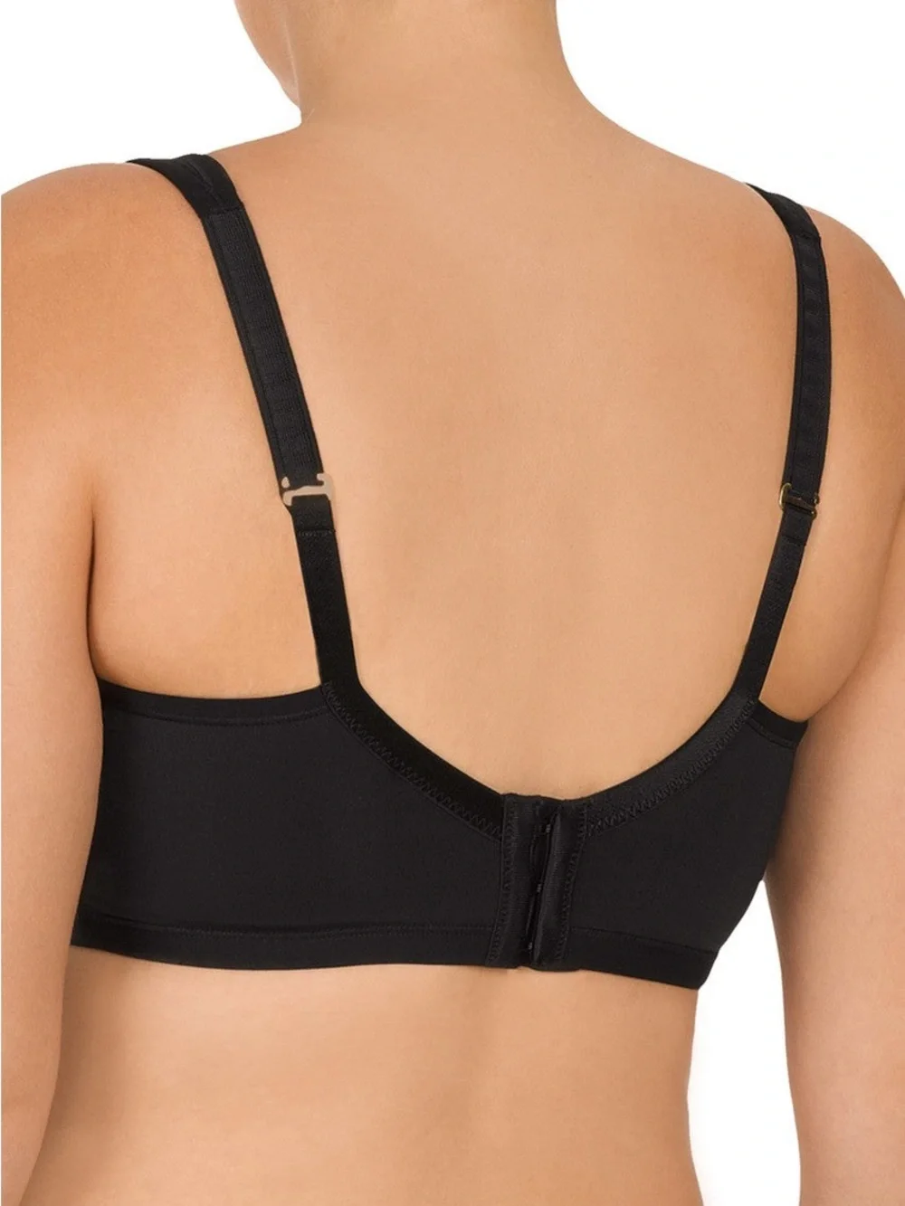 Natori Yogi Contour Convertible Sports Bra 40DDD Black Full Coverage Underwire